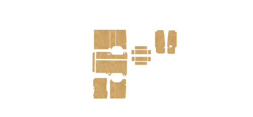 Mercedes Sprinter SWB 2006-2018 kit layout diagram