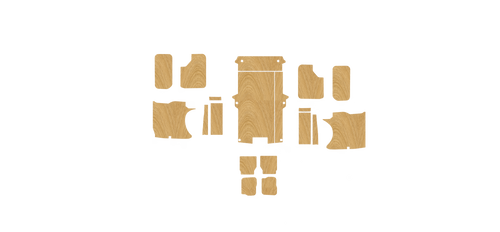 Peugeot Expert L2 MWB Standard 2016-ON kit layout diagram