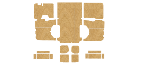Ford Custom LWB 2012-2023 kit layout diagram