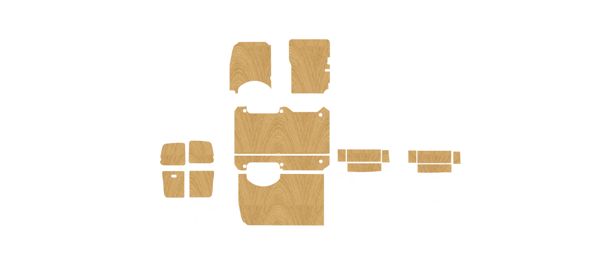 Toyota Hiace SWB 2004-2012 kit layout
