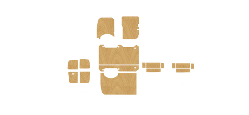 Toyota Hiace SWB 2004-2012 kit layout diagram