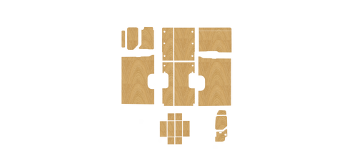 Renault Master L4 XLWB 2010-2024 kit layout diagram