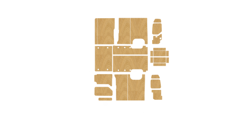 Renault Master L3 LWB 2010-2024 kit layout diagram