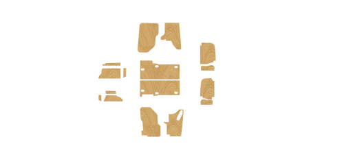 Ford Connect SWB BASE 2014-2023 kit layout diagram