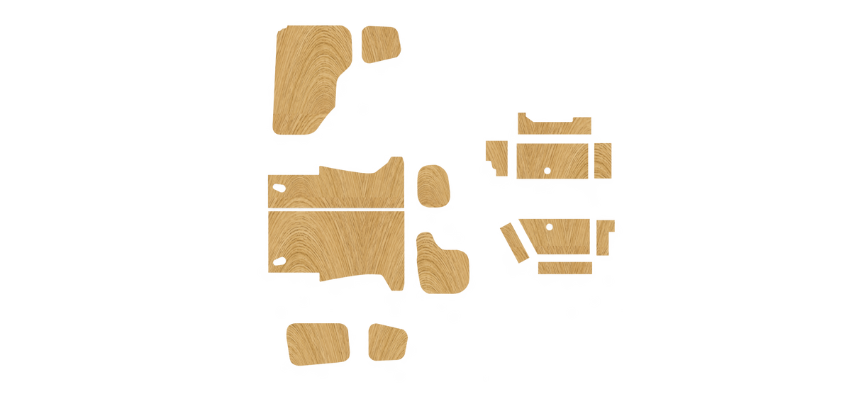 Ford Courier 2014-2023 kit layout