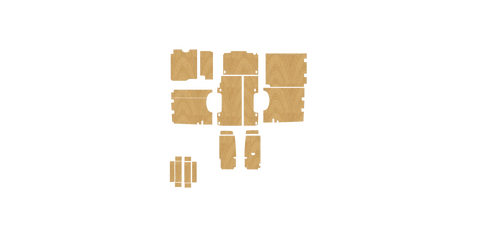 Volkswagen Crafter MWB L2 RWD 2017-ON kit layout diagram